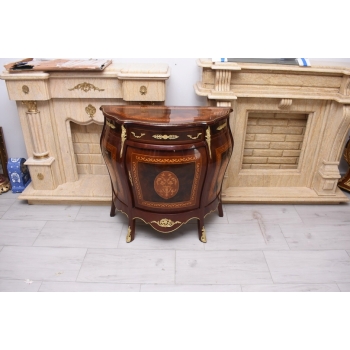Brzuchata Komoda W Stylu Ludwika XV - Intarsja + Okucie