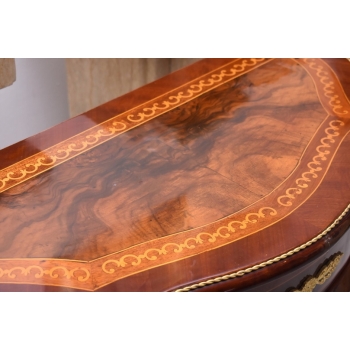 Brzuchata Komoda W Stylu Ludwika XV - Intarsja + Okucie