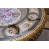 Francuski Stół Empire - Drewno + Brąz + Porcelanowe Złocone Malunki, Róże