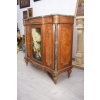Pałacowa Drewniana Komoda z Malunkami - Szafa, Komoda + Marmur Blat