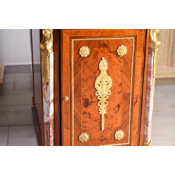 Pałacowe Biurko Gabinetowe – Drewno, Złocone Brązy, - Barok