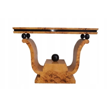 Stolik Drewniany Konsola Stół Art Deco Gięte Drewno Do SALONU Vintage