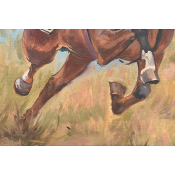 Obraz Olejny Spłoszony Koń BITWA Wojciech Kossak Polski Na Ścianę