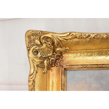 Obraz Olejny Wojciech Kossak Patrol Ułanów Przy Młynie Zwiad Konny