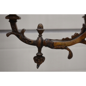 Żyrandol ANTYCZNY z Brązu Królewska Lampa Sufitowa Styl Barokowy