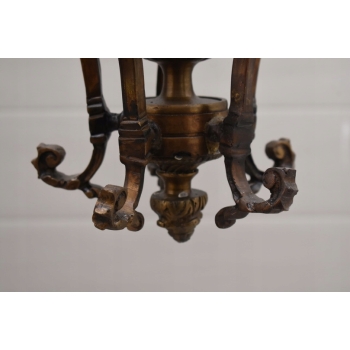 Żyrandol ANTYCZNY z Brązu Królewska Lampa Sufitowa Styl Barokowy