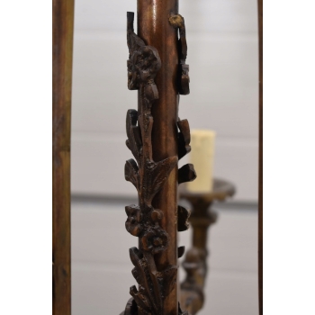 Żyrandol ANTYCZNY z Brązu Królewska Lampa Sufitowa Styl Barokowy