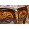 Komoda DREWNIANA Empire Marmurowy Blat Okucia z Brązu Styl Barok