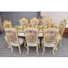 Włoski Komplet Mebli Jadalnia - Stół + 6 Krzeseł - Pałacowy Królewski