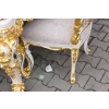 Włoski Komplet Mebli Jadalnia - Stół + 6 Krzeseł - Pałacowy Królewski