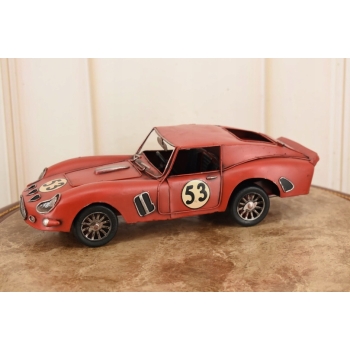 Metalowy Model Samochód Wyścigowy - Sportowe Auto 53 - Czerwone - Prezent