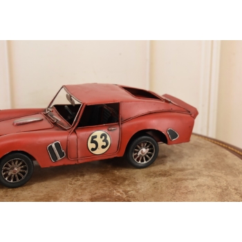 Metalowy Model Samochód Wyścigowy - Sportowe Auto 53 - Czerwone - Prezent