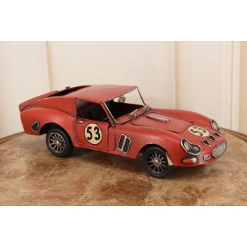Metalowy Model Samochód Wyścigowy - Sportowe Auto 53 - Czerwone - Prezent