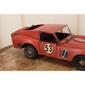 Metalowy Model Samochód Wyścigowy - Sportowe Auto 53 - Czerwone - Prezent