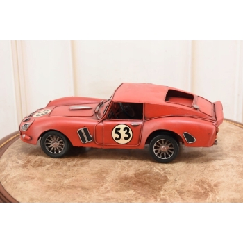 Metalowy Model Samochód Wyścigowy - Sportowe Auto 53 - Czerwone - Prezent