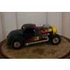 Metalowy Model Samochód z Płomieniami - Hot Rod - Prezent