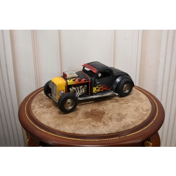 Metalowy Model Samochód z Płomieniami - Hot Rod - Prezent