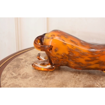 Szkło Murano Style - Leżący Kolorowy Koń - Konik - Figura ze Szkła Prezent