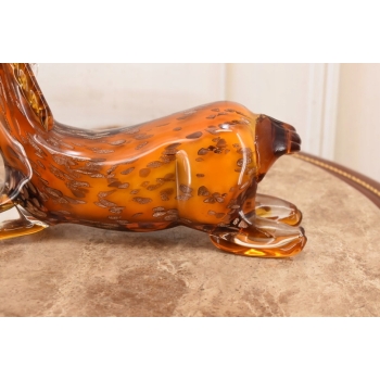 Szkło Murano Style - Leżący Kolorowy Koń - Konik - Figura ze Szkła Prezent
