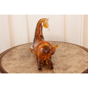 Szkło Murano Style - Leżący Kolorowy Koń - Konik - Figura ze Szkła Prezent