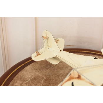 Zabytkowy Metalowy Model Wodnosamolot - Samolot Wodny Biały - Prezent