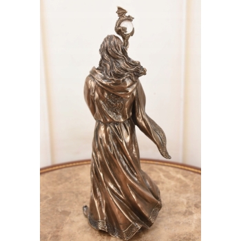 Czarodziej Merlin z Kryształowa Kulą - Mitologia - Figura Rzeźba Dekoracja