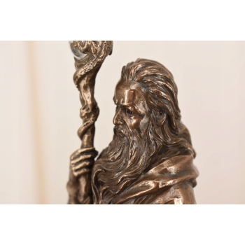 Czarodziej Merlin z Kryształowa Kulą - Mitologia - Figura Rzeźba Dekoracja