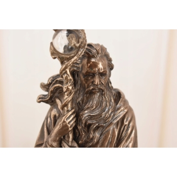 Czarodziej Merlin z Kryształowa Kulą - Mitologia - Figura Rzeźba Dekoracja