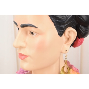 Dekoracyjna Figura Kobiety - Muza z Kwiatami - Kolorowa Rzeźba