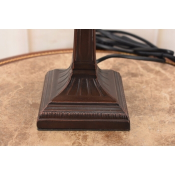 Lampa Witrażowa Styl Tiffany Glass - Motyw Safari - Lampka Biurowa - Witraż