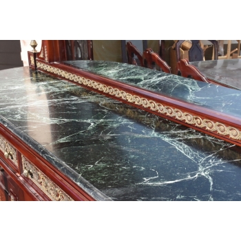 Antyczna Ludwikowska Jadalnia - Stół Krzesła Meble Pomocnik Witryna - BAR