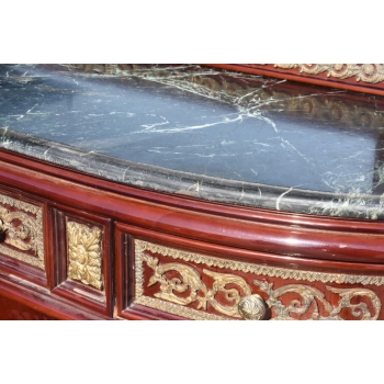 Antyczna Ludwikowska Jadalnia - Stół Krzesła Meble Pomocnik Witryna - BAR