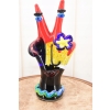 Szklana Figura - Twarz Na Dłoni - Symbol Pokoju - Szkło Murano Style Glass