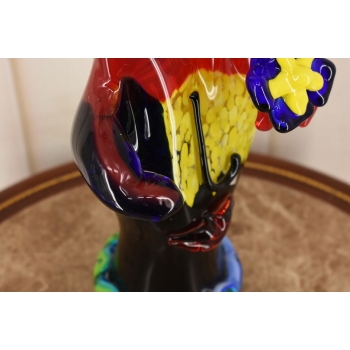 Szklana Figura - Twarz Na Dłoni - Symbol Pokoju - Szkło Murano Style Glass