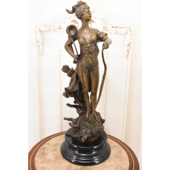 Duża Figura Diany - Diana Bogini Łowów i Myśliwych - Figura z Brązu Prezent