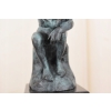 Patynowa Figura Myśliciel - Zamyślony Człowiek - Rzeźba Posąg Rodin 20 cm