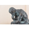 Patynowa Figura Myśliciel - Zamyślony Człowiek - Rzeźba Posąg Rodin 20 cm