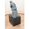 Patynowa Figura Myśliciel - Zamyślony Człowiek - Rzeźba Posąg Rodin 20 cm