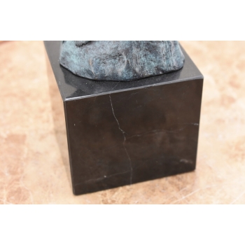 Patynowa Figura Myśliciel - Zamyślony Człowiek - Rzeźba Posąg Rodin 20 cm