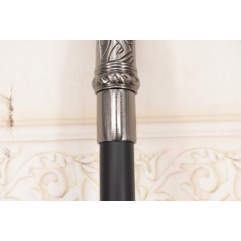 Aluminiowa Laska - Srebrna Głowa Konia - Koń - Stabilna Laska - 3 Części