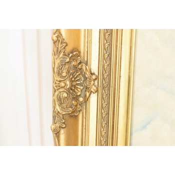 Portret Młodej Dziewczyny w Kimono - Kobieta - Obraz Olejny - Złota Rama