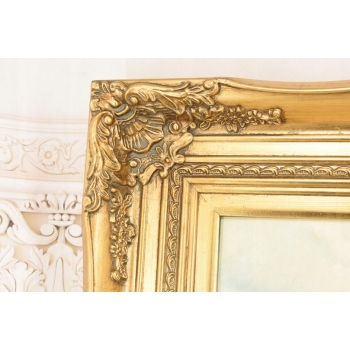 Portret Młodej Dziewczyny w Kimono - Kobieta - Obraz Olejny - Złota Rama