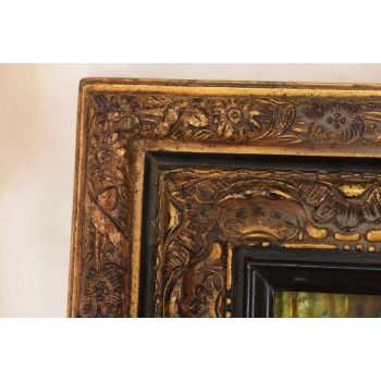 Rodzinny Obraz - Brat i Siostra Rodzina - Obraz Olejny Piękna Zdobiona Rama