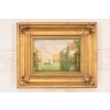 Włoskie Miasteczko Przy Wodzie - Wenecja Włochy - Obraz Olejny - Złota Rama