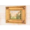 Włoskie Miasteczko Przy Wodzie - Wenecja Włochy - Obraz Olejny - Złota Rama