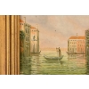 Włoskie Miasteczko Przy Wodzie - Wenecja Włochy - Obraz Olejny - Złota Rama