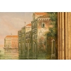 Włoskie Miasteczko Przy Wodzie - Wenecja Włochy - Obraz Olejny - Złota Rama