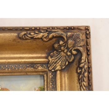 Wenecja Włoski Pejzaż - Gondola w Wenecji Italy - Obraz Olejny - Złota Rama