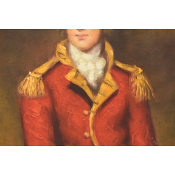 Portret Oficera z Szabla - Arystokrata w Mundurze Obraz Olejny Złota Rama
