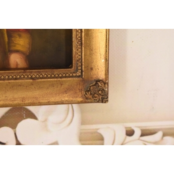 Portret Oficera z Szabla - Arystokrata w Mundurze Obraz Olejny Złota Rama